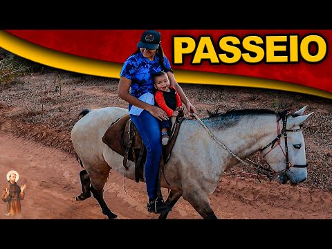 Passeio a cavalo com as Crias