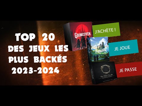 Les 20 jeux les plus financés par les joueurs dernièrement