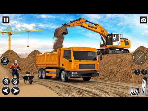 👷🏻Heavy Excavator Road Construction Simulator 🚧 - City JCB Games 2025 - Android Gameplay