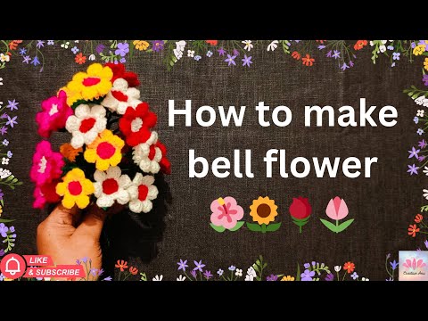 Bell flower ka crochet bouquet banana sikhe | how to make lily of the valley | crochet tutorial
