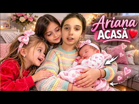 Prima Zi Acasă cu Ariana 👶 Emoții, Cadouri și 4 Surori Fericite ❤️