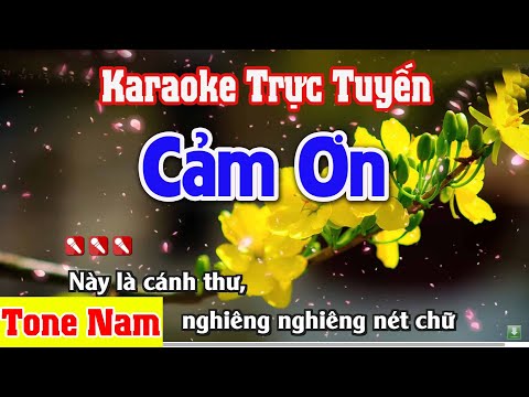 Cảm Ơn Karaoke Tone Nam Beat Duy Khánh – Nhạc Sống Thanh Ngân