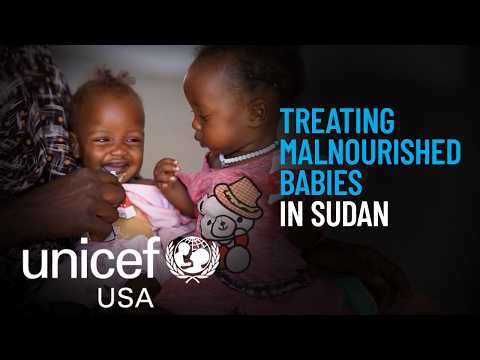 Treating Malnourished Babies in Sudan