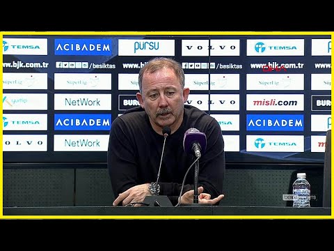 Beşiktaş Teknik Direktörü Sergen Yalçın'dan derbi sonrası basın açıklaması