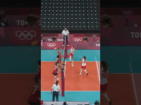 UNBELIEVABLE Volleyball attacks at Tokyo 2020🤯🏐 #Olympics #Paris2024