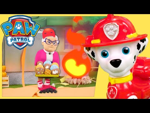 Marshall Stops a Fire at the Food Festival | PAW Patrol | Toy Play for Kids