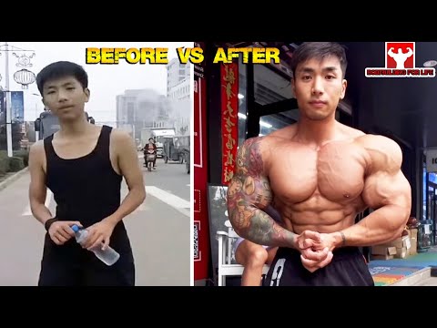 Chinese Bodybuilder Transformation in Just 6 years - Feng Jin Hao Motivation