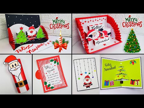 🎄🎅Tarjetas POP UP hechas a mano Christmas Card 🌟 Manualidades para Navidad🌟