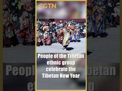 People of the Tibetan ethnic group celebrate the Tibetan New Year