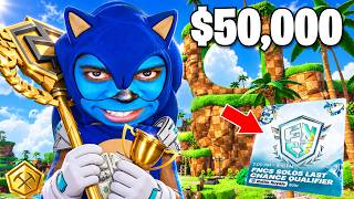 larping Sonic in a $50,000 Fortnite Tournament.. (SOLO FNCS)