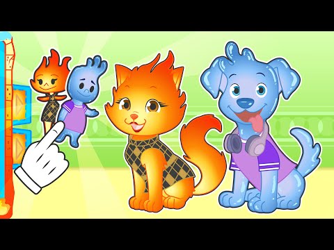 BABY PETS 🔥💧 Dress up as Ember and Wade from Elemental
