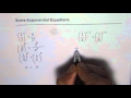 Exponential and Linear Equations
