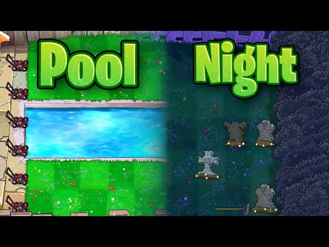 Plants vs. Zombies Night/Pool Levels in HD (PvZ Replanted Walkthrough)