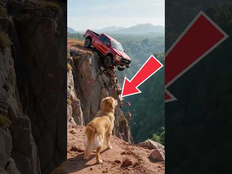 Golden Retriever saves a woman who is about to fall off a cliff #GoldenRetriever #Horse #Rescue