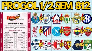 🔥PREDICCIONES PROGOL 1/2 SEMANA #812 | GDFRANK!