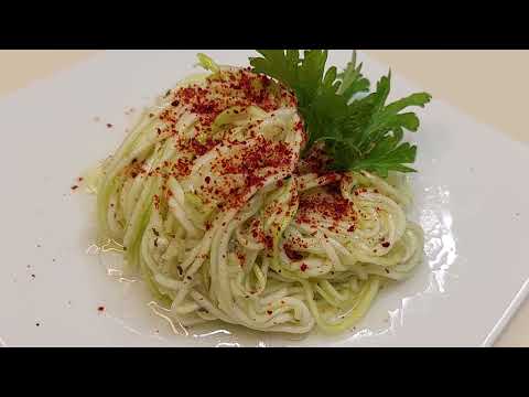 Спагеті з кабачків. Смачна, швидка закуска.