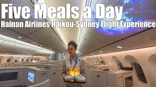 Five Meals a Day: Hainan Airlines Haikou-Sydney Flight Experience