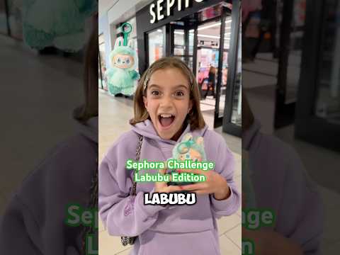 SEPHORA CHALLENGE! Labubu edition! #sephora #labubu #shopping #haul #shoppinghaul #chyleremery