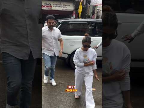 Arbaaz khan is here with wife sshura to support Malaika#arbaazkhan#sshurakhan