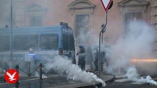 YouTube video thumbnail: Protests in Bologna After Man Dies While Being Restrained by Police
