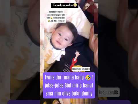 MOMEN DENNY SUMARGO LAGI BERMAIN SAMA BIEL DIKATAIN TWINS #beritaartis #dennysumargo #babygirl