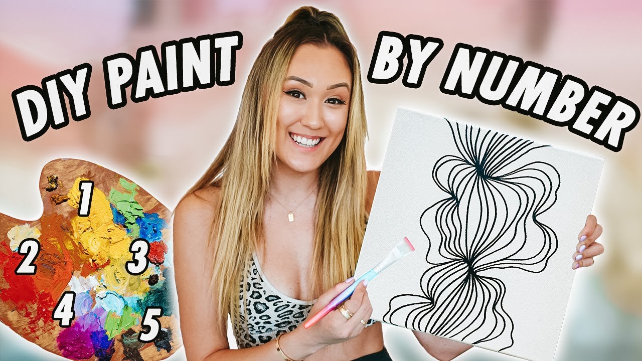 How to make diy paint by number art at home