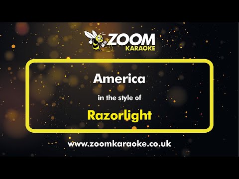 Razorlight – America – Karaoke Version from Zoom Karaoke