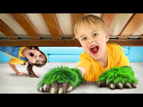 قصة "ما الذي يختبئ تحت السرير" للأطفال