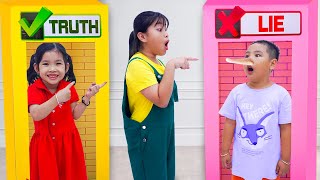 Annie Jolie & Johnny with Lie Detector Test: Kids Learn How to be Honesty