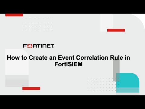 How to Create a Event Correlation Rule | FortiSIEM
