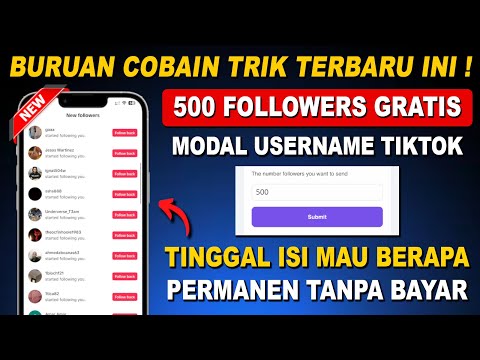 CARA MENAMBAH FOLLOWERS TIKTOK GRATIS TERBARU 2025