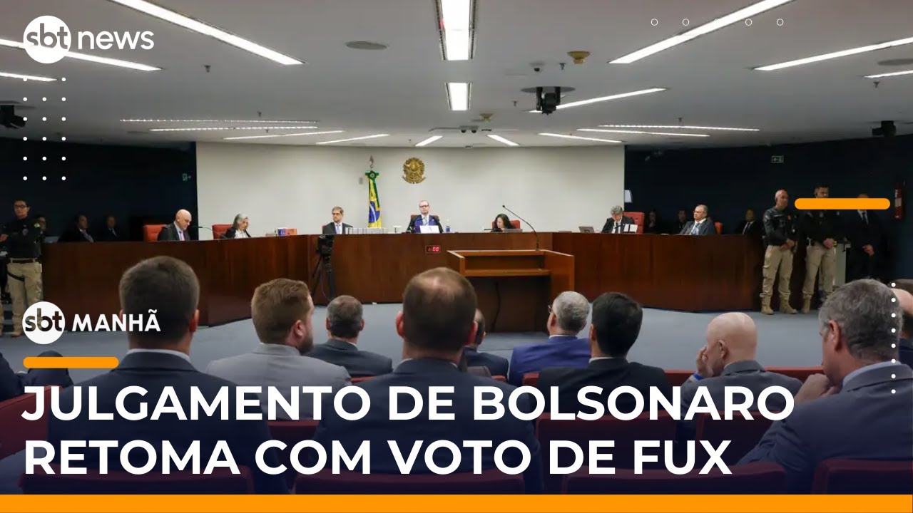 SBT Notícias: Placar no STF está em 2 x 0 pela condenação de Bolsonaro