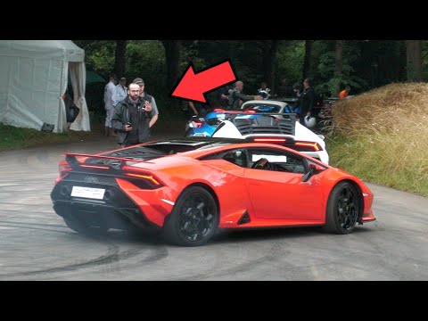 Lamborghini Huracán Technica Doing FORBIDDEN Donuts @ Goodwood Festival of Speed