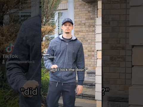did i lock the door? #funny #comedy