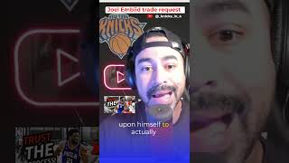 Joel Embiid Trade Request #nyknicks #knicks #nba #basketball #joelembiid #76ers #philadelphia76ers