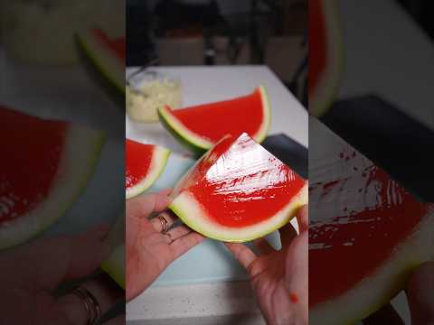 Chinese Mom makes jelly watermelon to treat her kids, is this real?  #chinesefood