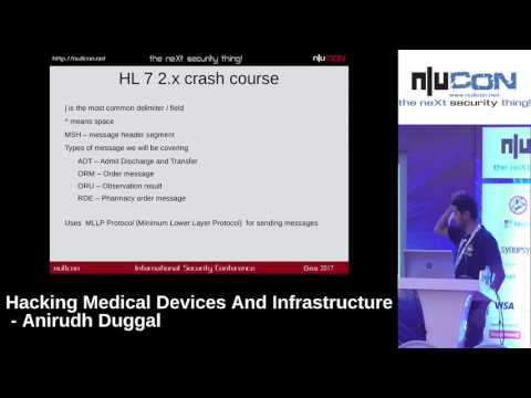 Hacking Medical Devices And Infrastructure by Anirudh Duggal