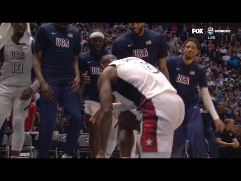 LeBron James has entire USA bench in shock after turning into his prime π