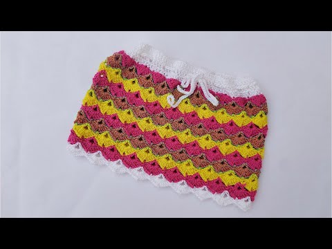 🌈 Colorful Crochet Skirt for Summer – So Easy and Fits All Sizes!