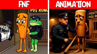 Tung Tung Sahur Has Been ARRESTED! // Italian Brainrot Animation x FNF - Friday Night Funkin'