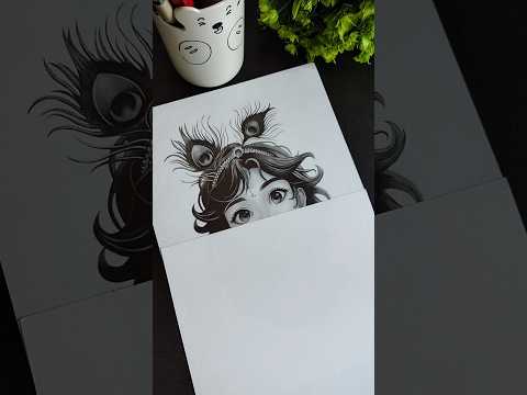 how to draw krishna ji #krishnadrawing #sketch #drawing #art #shorts #ytshorts