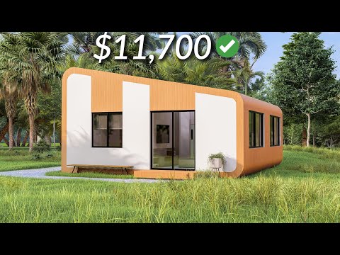 (7x8 Meters) Modern Small House Design | 1 Bedroom Cabin House Tour | an Original Design