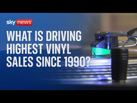 What is driving the highest UK vinyl sales since 1990?