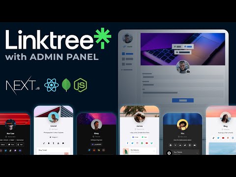 Build fullstack Linktree clone with Next.js, tailwind and mongodb