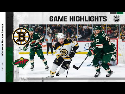 Bruins @ Wild 3/18 | NHL Highlights 2023