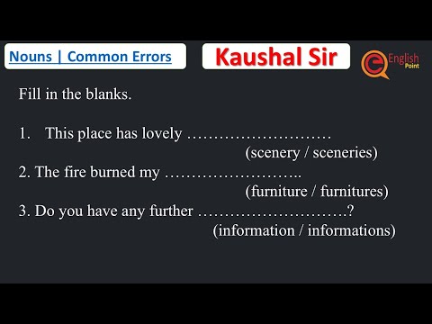 Noun Exercise | Common Noun In English Grammar