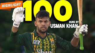 Usman Khan puts 100+ runs against M. Ali & Wahab Riaz | Highlights of VITAL TEA VS HB LAL |
