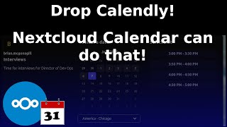 Drop Calendly! Use Nextcloud Calendar Availability Instead!