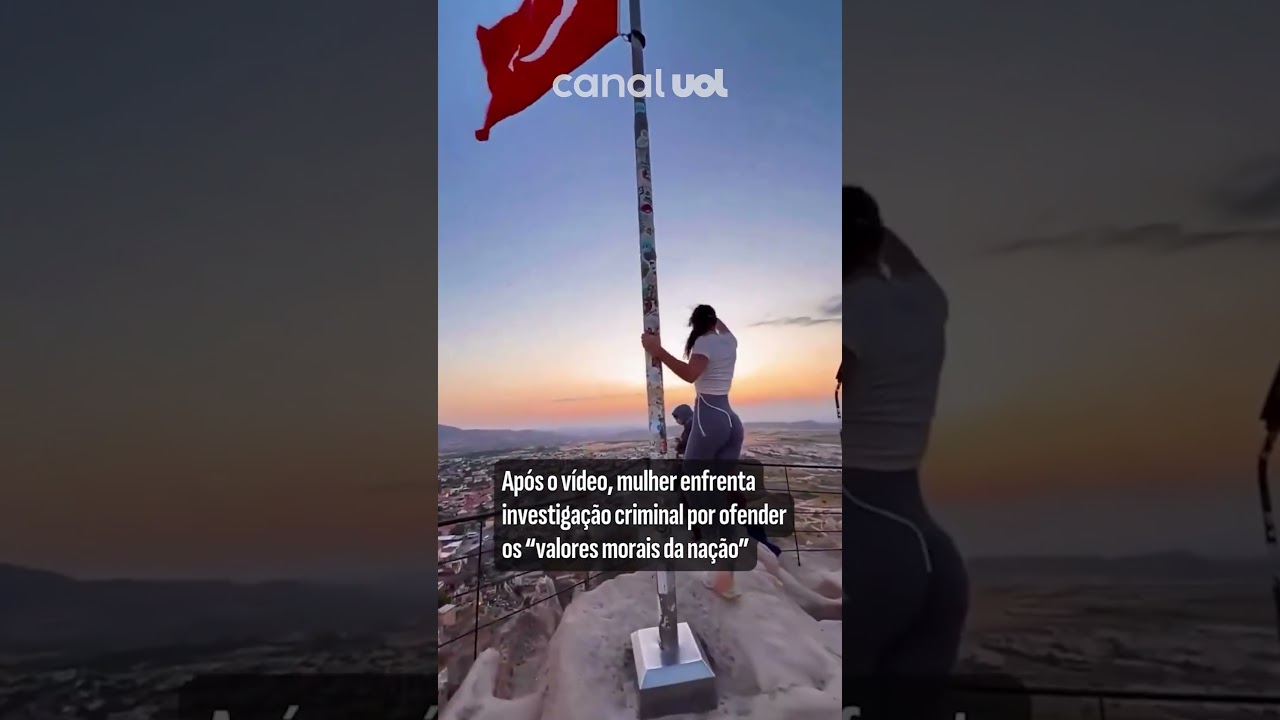 Turista faz pole dance em mastro da bandeira turca; governo da Turquia abre investigação; vídeo