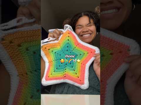 Crochet Star Bag?!⭐️🌈  #crochet #fashion #crochetbag
